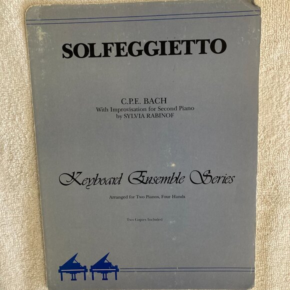 2 Pianos/4 Hands Invention No. 8, Solfeggietto & Concerto #1 in A Minor - Picture 4 of 7